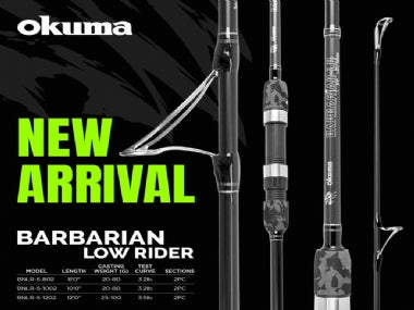 okuma carp rod Okuma Barbarian -LR LOW RIDER 12FT CARP ROD
