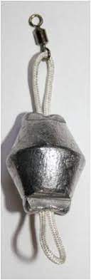 BOAT SINKER WITH CHORD AND SWIVEL